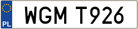 Trailer License Plate